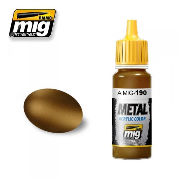 AMMO of Mig Jimenez 0190 OLD BRASS 17ml