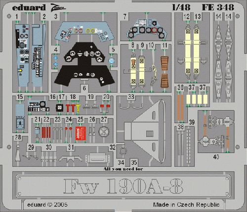 Eduard FE348 Fw-190A-8 1:48 Tamiya
