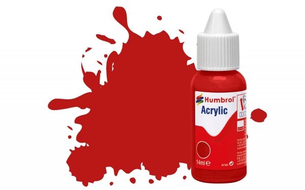 Humbrol DB0060 No 60 Scarlet - Matt - 14ml.
