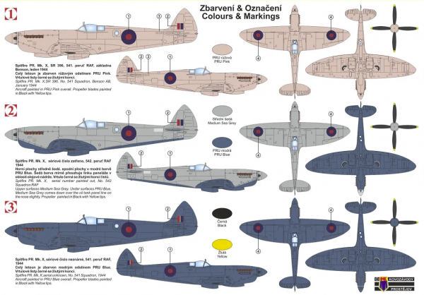 Kovozavody Prostejov KPM0290 Spitfire PR. Mk.X 1/72
