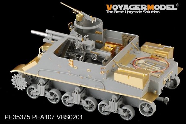 Voyager Model PE35375 WWII U.S. M7 Priest Mid Production w/Ammunition case/telephone set for DRAGON 6637 1/35