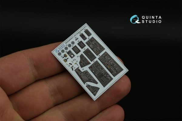 Quinta Studio QDS-48405 F-14D 3D-Printed &amp; coloured Interior on decal paper (Hobby Boss) (Small version) 1/48