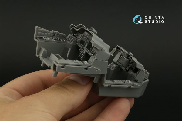 Quinta Studio QDS-35073 AH-64D/E 3D-Printed &amp; coloured Interior on decal paper (Meng) (small version) 1/35