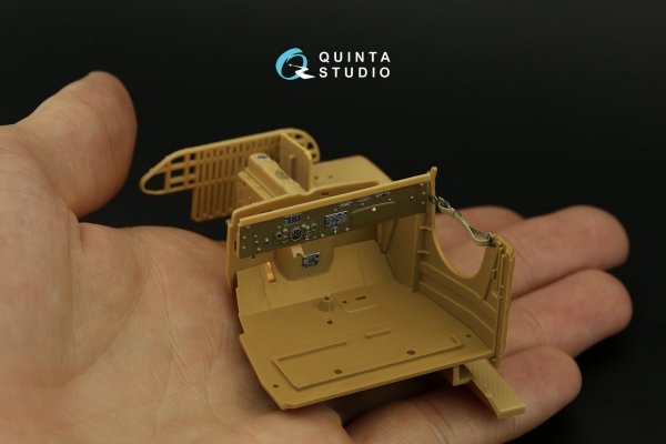 Quinta Studio QD35059 GMC CCKW 352 Open Cab 3D-Printed &amp; coloured Interior on decal paper (HobbyBoss) 1/35