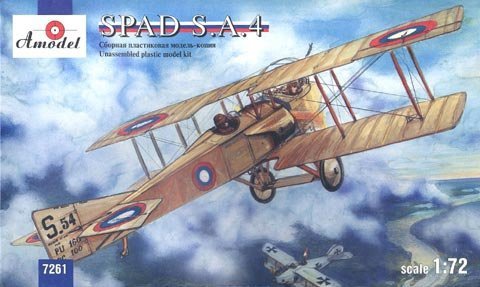 A-Model 07261 SPAD S.A.4 French IWW fighter 1:72