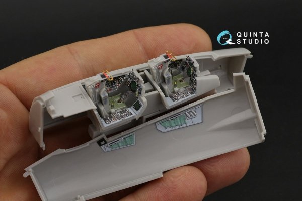 Quinta Studio QD72027 F-14A 3D-Printed &amp; coloured Interior on decal paper (for Hasegawa kit) 1/72