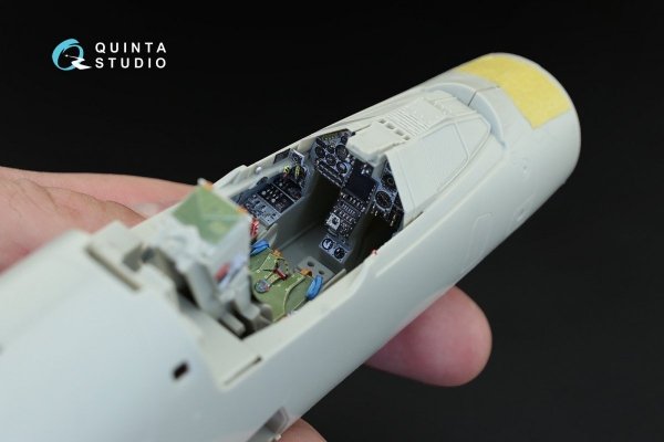 Quinta Studio QD32009 Mirage 2000C 3D-Printed &amp; coloured Interior on decal paper (for Kitty Hawk kit) 1/32