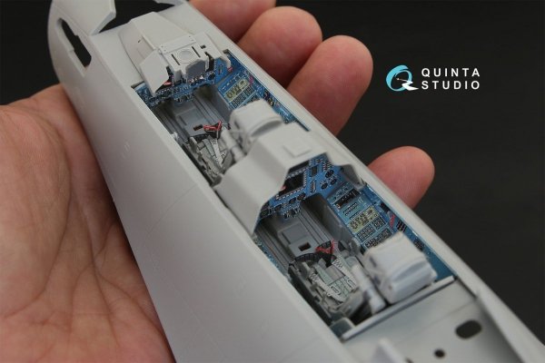 Quinta Studio QD32041 Su-30MKK 3D-Printed &amp; coloured Interior on decal paper (for Trumpeter kit) 1/32