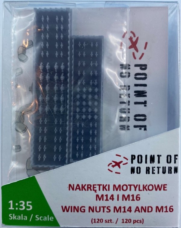Point of no Return 3523022 Nakrętki motylkowe M14 i M16 / M14 and M16 wing nuts 1/35