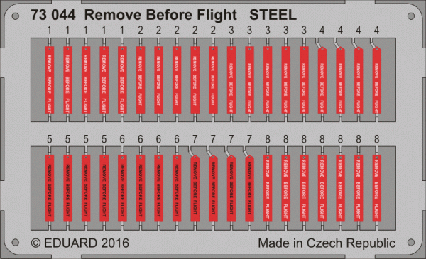 Eduard 73044 Remove Before Flight STEEL 1/72