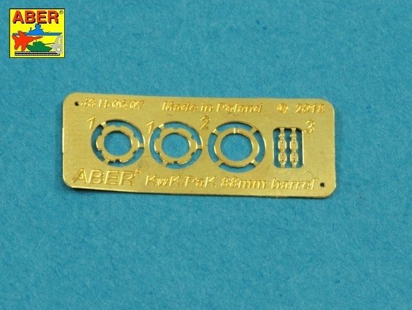 Aber 48L-36 KwK 43/2 L/71 8.8cm barrel (one piece) for King Tiger tank with Porsche turret 1/48