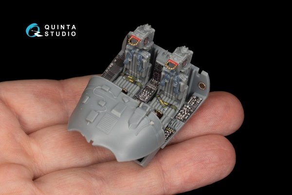 Quinta Studio QD48183 KA-6D Intruder 3D-Printed &amp; coloured Interior on decal paper (for conversion from HobbyBoss kit) 1/48