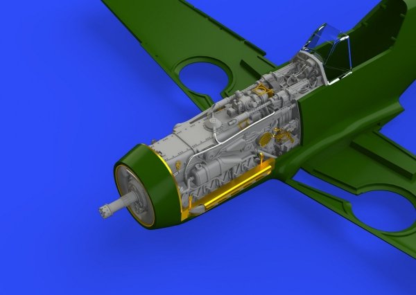 Eduard 648300 Bf 109F engine &amp; fuselage guns EDUARD 1/48