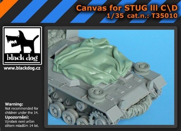 Black Dog T35010 Canvas for Stug III C/D for Dragon 1/35