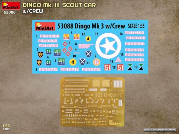 MiniArt 53088 DINGO Mk. III SCOUT CAR w/CREW 1/35