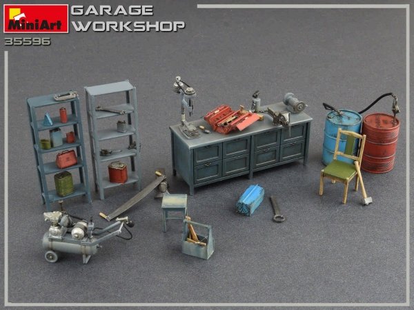MiniArt 35596 Garage Workshop 1/35
