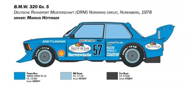 Italeri 3626 B.M.W. 320 Group 5 1/24