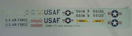 Trumpeter 01605 North American F-107A Ultra Sabre (1:72)