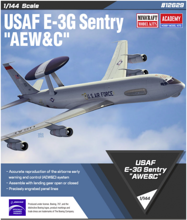 Academy 12629 USAF E-3G Sentry 1/144