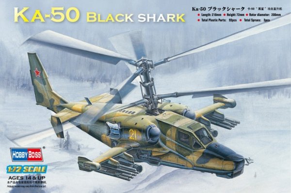 Hobby Boss 87217 Ka-50 Black shark Attack Helicopter (1:72)