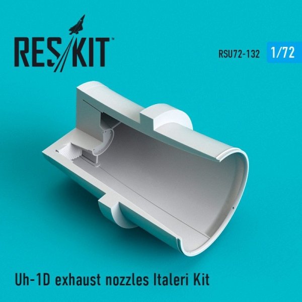 RESKIT RSU72-0132 Uh-1D exhaust nozzles for Italeri 1/72