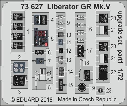 Eduard 73627 Liberator GR Mk.V upgrade set EDUARD 1/72