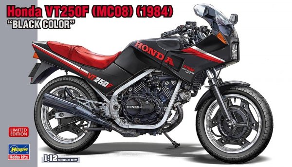 Hasegawa 21755 Honda VT250F (MC08) (1984) BLACK COLOR 1/12