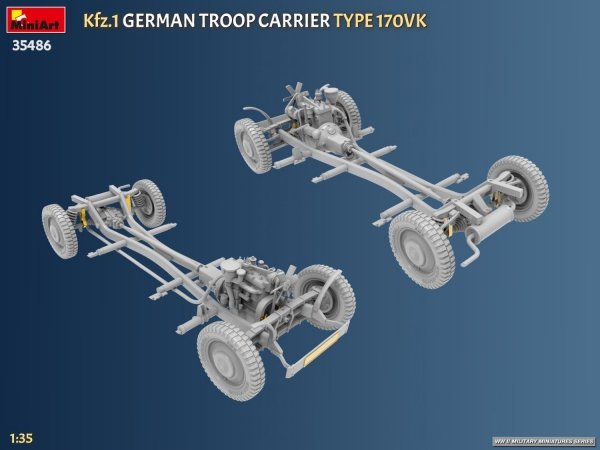 MiniArt 35486 Kfz.1 German Troop Carrier Type 170VK 1/35