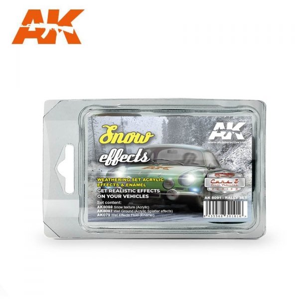 AK Interactive AK8091 SNOW EFFECTS (RALLY SET)