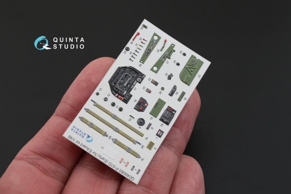Quinta Studio QD48065 P-51D (Early) 3D-Printed &amp; coloured Interior on decal paper (for Eduard kit) 1/48
