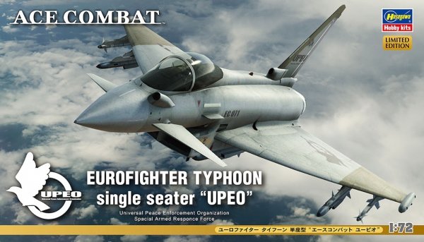 Hasegawa SP355-52155 Ace Combat Eurofigher Typhoon Single Seater "UPEO" 1/72