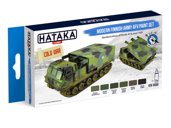 Hataka HTK-BS65 Modern Finnish Army AFV Paint Set 6x17ml