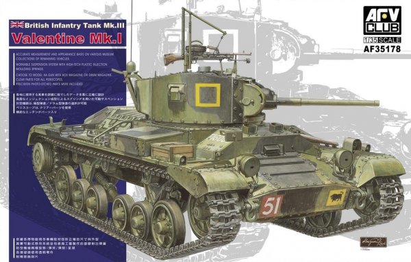 AFV Club 35178 British Infantry Tank Mk.III Valentine Mk.I (1:35)