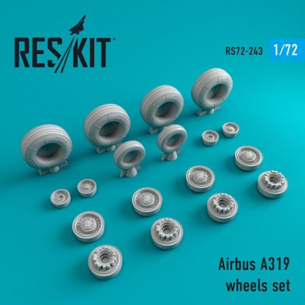 RESKIT RS72-0243 A319 wheels set 1/72