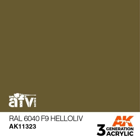 AK Interactive AK11323 RAL 6040 F9 Helloliv 17ml
