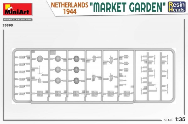 MiniArt 35393 MARKET GARDEN NETHERLANDS 1944. RESIN HEADS 1/35