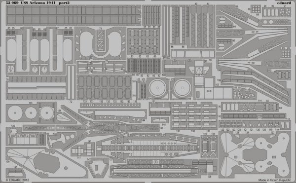 Eduard 53069 USS Arizona 1941 1/350 Hobby Boss