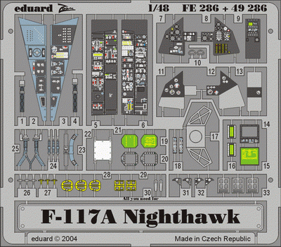 Eduard FE286 F-117 Nighthawk 1:48 Tamiya