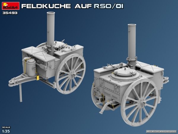 MiniArt 35493 35429 Feldküche Auf RSO/01 1/35