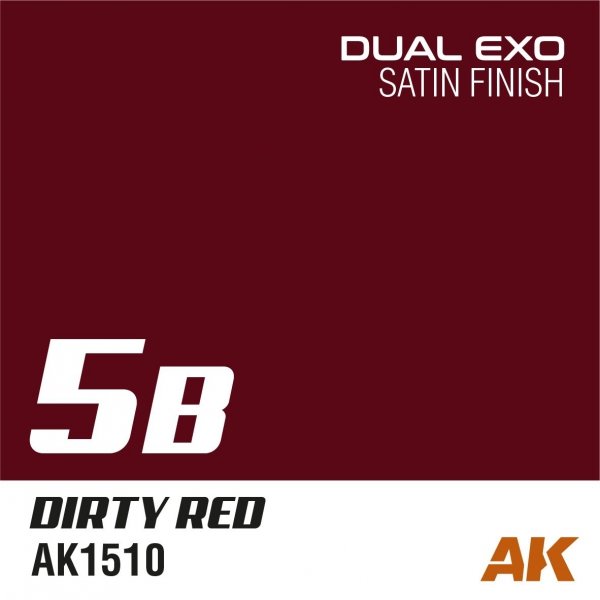 AK Interactive AK1510 DUAL EXO 5B – DIRTY RED 60ML