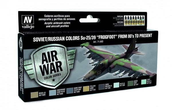 Vallejo 71603 Soviet / Russian colors Su-25/39 Frogfoot from 80 to present 8x17 ml