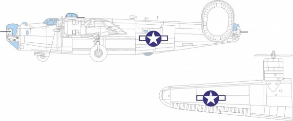 Eduard CX668 B-24H US national insignia AIRFIX 1/72