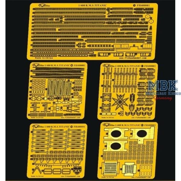 FlyHawk Model FH400001 R.M.S. TITANIC Upgrade Parts for Academy 1/400