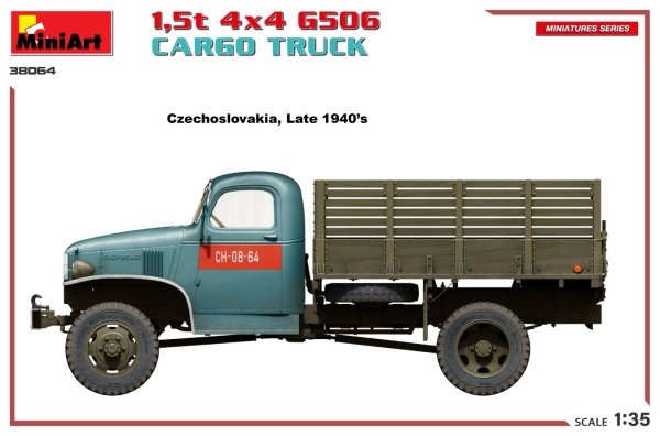 MiniArt 38064 1,5t 4×4 G506 CARGO TRUCK 1/35