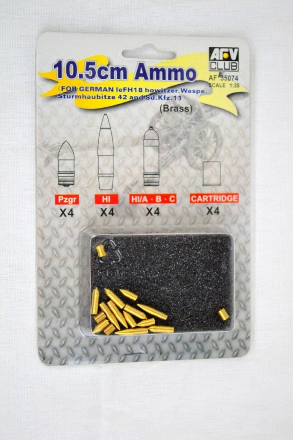 AFV Club 35074 10,5cm Ammo for Wespe 1/35