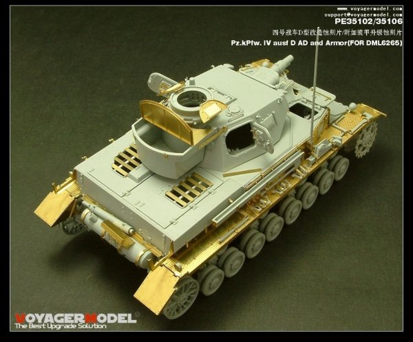 Voyager Model PE35106 Pz.kPfw. IV ausf D AD Armor 1/35