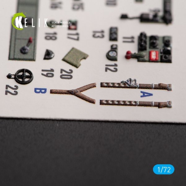 KELIK K72151 Bristol Beaufort Mk.1 - interior 3D decals for Airfix kit 1/72