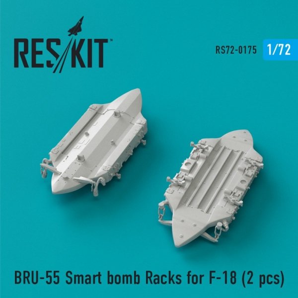 RESKIT RS72-0175 BRU-55 SMART BOMB RACKS FOR F-18 (2 PCS) 1/72