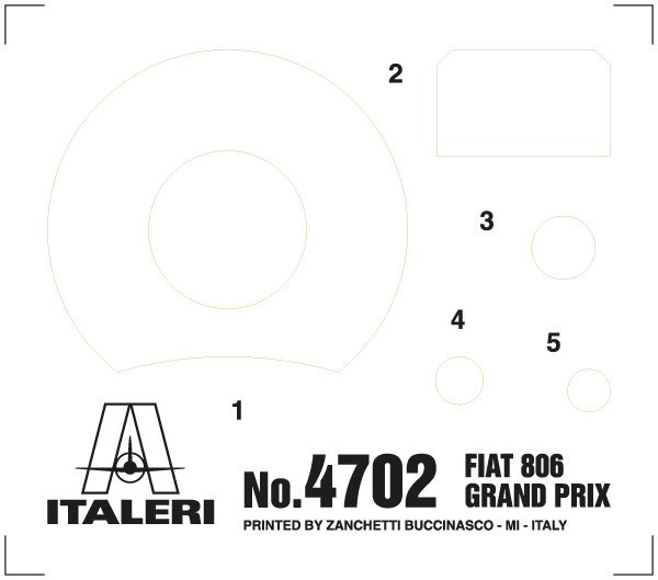 Italeri 4702 FIAT 806 GRAND PRIX 1/12