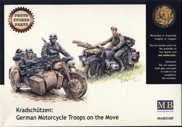 Master Box 3548F Kradschutzen: German Motorcycle Troops on the Move (1/35)